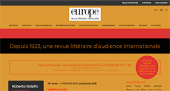 Desktop Screenshot of europe-revue.net